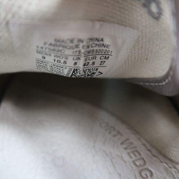 Converse Shoes Mens 9 Sneakers Jack Purcell Comfort Wedge Classic Canvas Grey - Picture 16 of 16